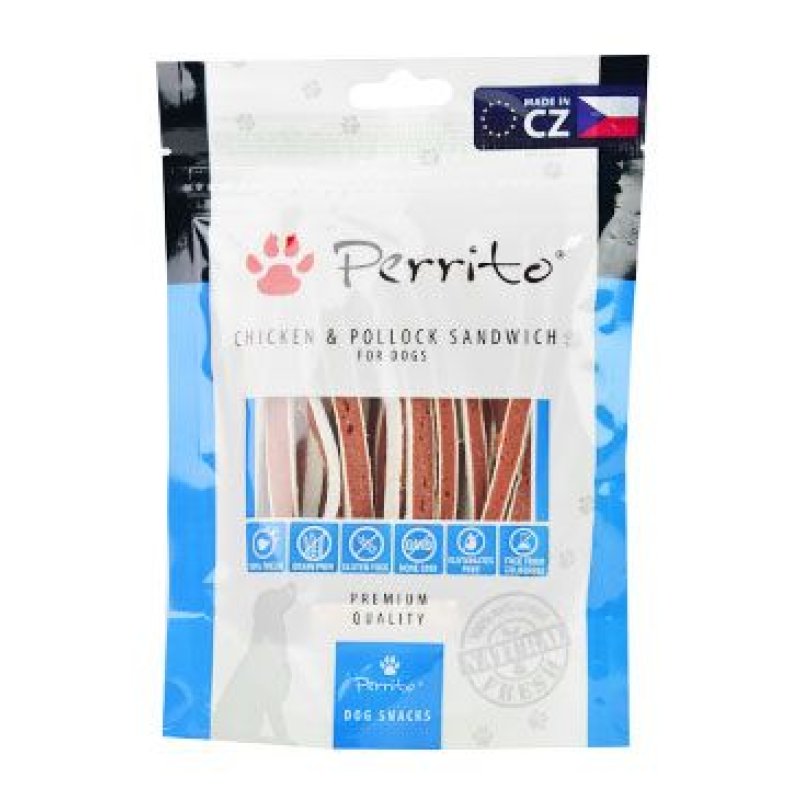 Perrito Chicken & Pollock Sandwich pro psy 100 g