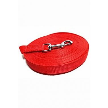 Vodítko DINOFASHION stopovací ploché červené 10m/2cm