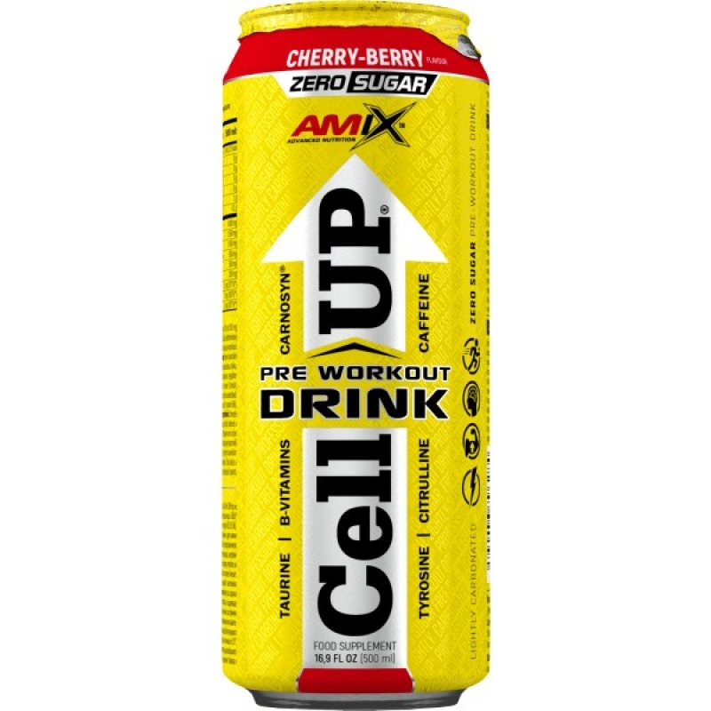 Amix CellUp Pre Workout Drink - 500 ml, višeň