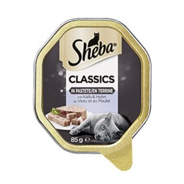 Sheba vanička Telecí a kuřecí paštika 85 g
