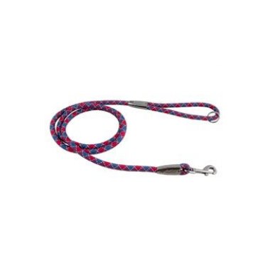 Vodítko Hurtta Casual lanové modré/červené 180cm/11mm