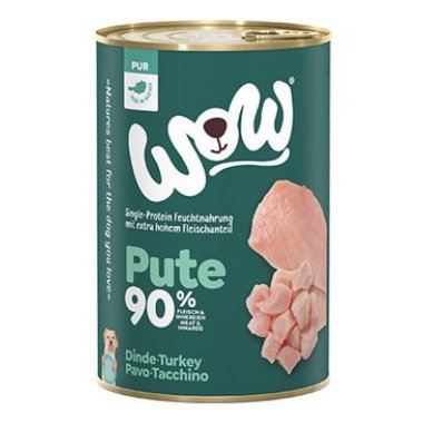 WOW konzerva PUR Krocan monoprotein 400 g