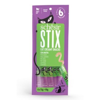 Schesir Cat Stix Liquid Snack kachna 6 x 15 g