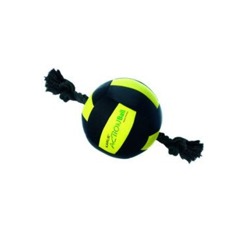 KARLIE plovací neoprénový míč s provazy 18 cm
