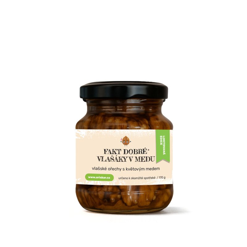 FAKT DOBRÉ Vlašské ořechy v medu 170 g