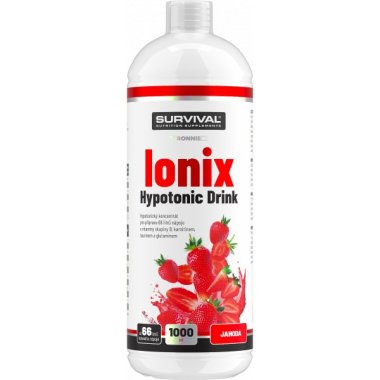 Survival Ionix Hypotonic Drink 1000 ml, jahoda