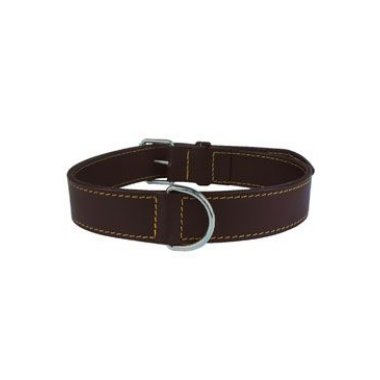 Zolux obojek pes pravá kůže 50 cm hnědý