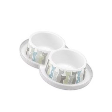 Miska plastová Trendy Maasai double s potiskem 2 x 350 ml