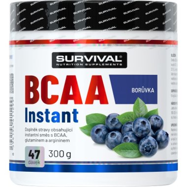 Survival BCAA Instant - 300 g, borůvka
