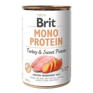 Brit Dog konz Mono Protein Turkey & Sweet Potato 400 g