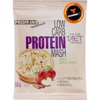 PROM-IN Low Carb Protein Mash - 50 g, jablko-skořice
