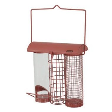 Zolux Krmítko venkovní TRIO kov červená