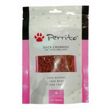 Perrito Duck Chunkies pro kočky a malé psy 100 g