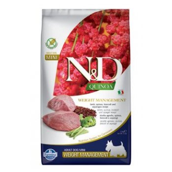 N&D Quinoa DOG Weight Mnmgnt Lamb & Broccoli Mini 2,5 kg