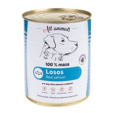 All Animals DOG losos mletý 800 g