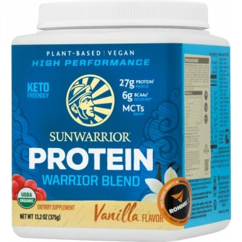 Sunwarrior Protein Warrior Blend - 375 g, vanilka