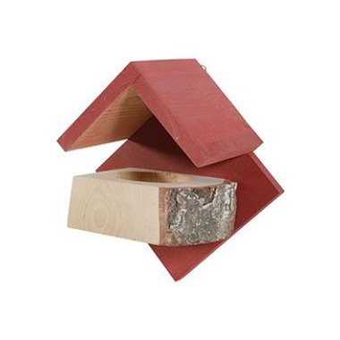 Zolux Budka krmítko HUT dřevěná M červená