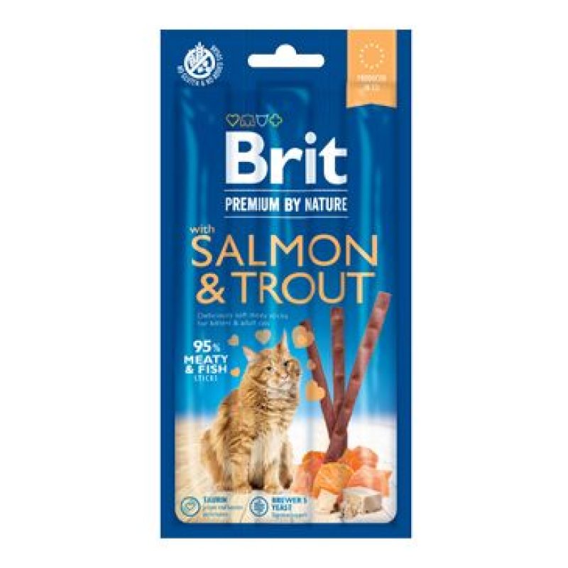 Brit Premium Cat by Nature Sticks Salmon&Trout (3pcs)