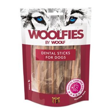 Pochoutka dentální Woolfies Dental Sticks S 200 g