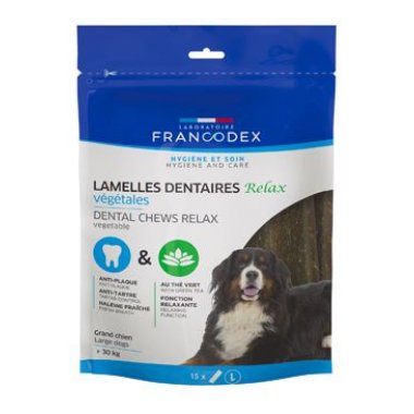 Francodex Relax žvýkací plátky L pro psy 15 ks