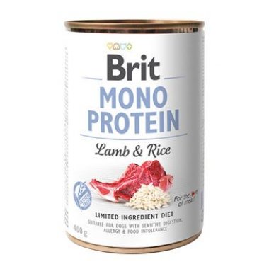 Brit Dog konz Mono Protein Lamb & Brown Rice 400 g