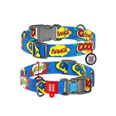 Obojek nylon OMG! QR (35-58cm/2,5cm)