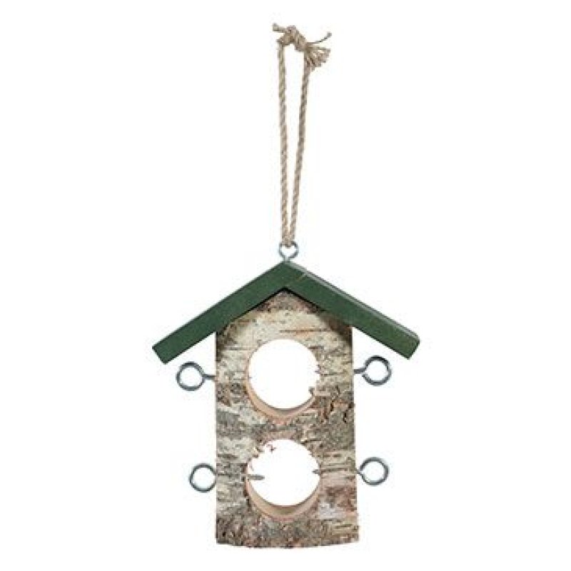 Zolux Budka krmítko HUT duo,na loj.kouli,dřevo, zelená