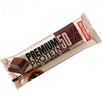 Nutrend Premium Protein 50 % Bar - 50 g, čokoláda