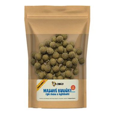 DINGO masové kuličky rybí maso s bylinkami 16mm/150g