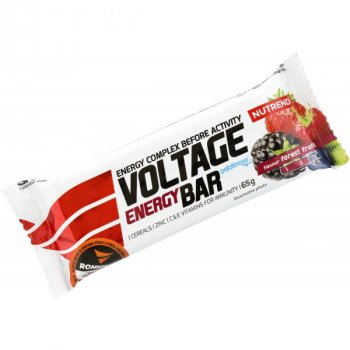 Nutrend Voltage Energy Bar - 65 g, hořká čoko (kofein)