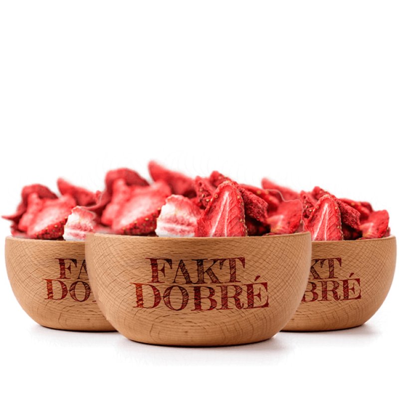 FAKT DOBRÉ Lyofilizované jahody PLÁTKY 240 g