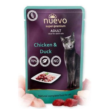 Nuevo kočka kapsa adult kuře a kachna 85 g