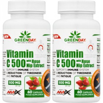 Vitamin C 500 s extraktem z šípků - akce 1+1 - 120 cps