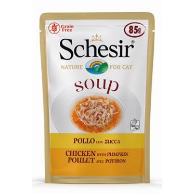 Schesir Cat kapsa Adult Soup kuře/dýně 85 g