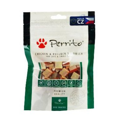 Perrito Chicken & Pollock Sandwich kočky a malé psy 100 g