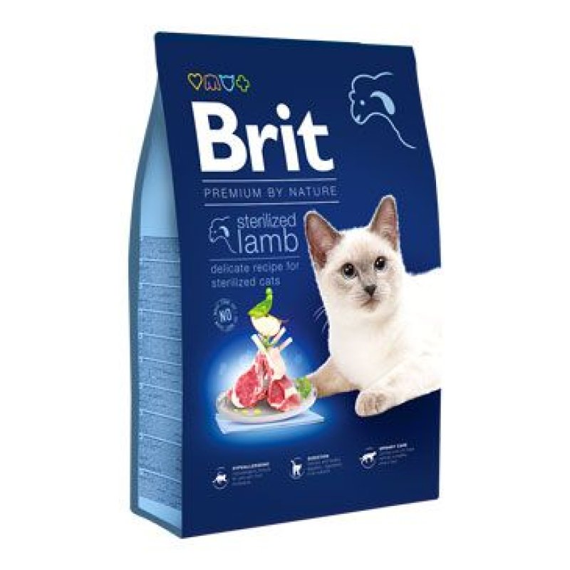Brit Premium Cat by Nature Sterilized Lamb 800 g
