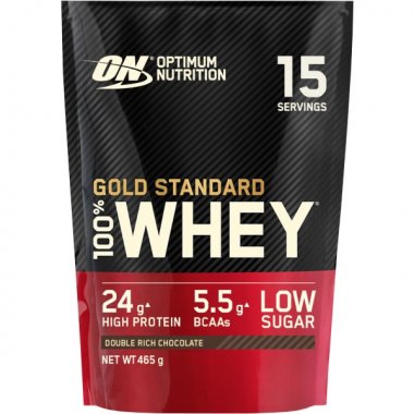 Optimum Nutrition 100 % Whey Gold Standard - 465 g, dvojitá čokoláda