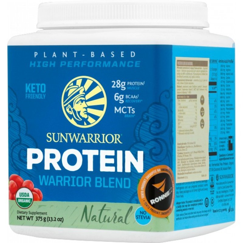 Sunwarrior Protein Warrior Blend - 375 g, bez příchuti