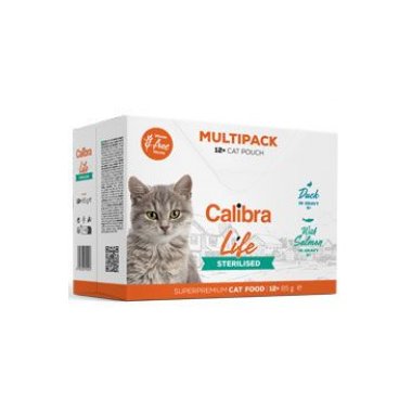 Calibra Cat Life kapsa Sterilised Multipack 12 x 85 g