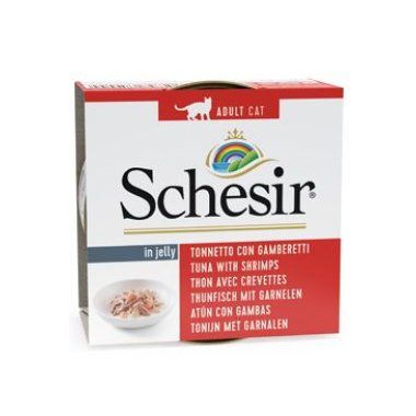 Schesir Cat konz. Adult tuňák/kreveta 85 g