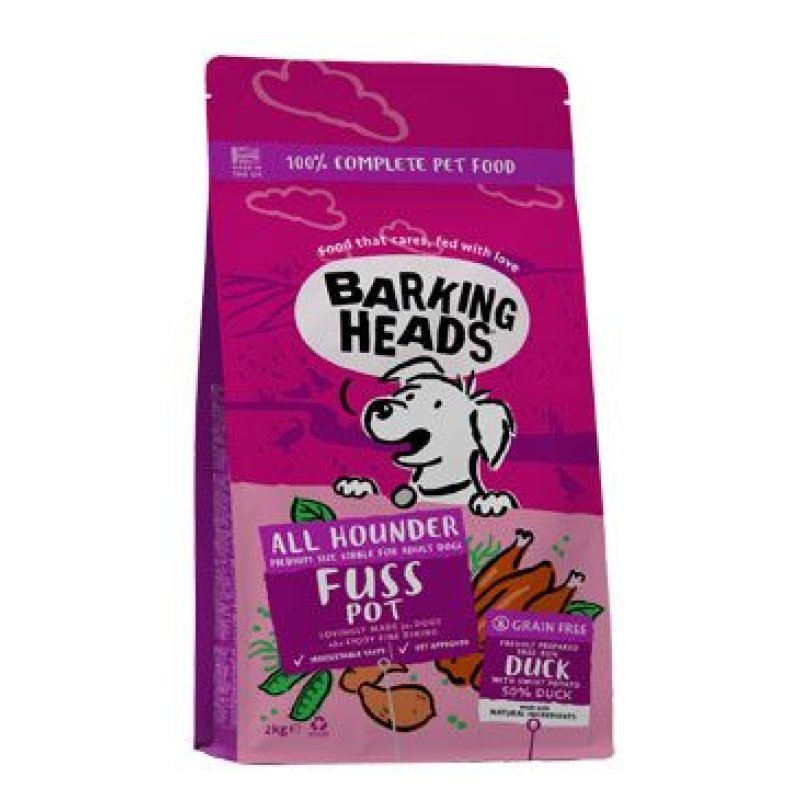 BARKING HEADS All Hounder Fuss Pot Duck 2 kg