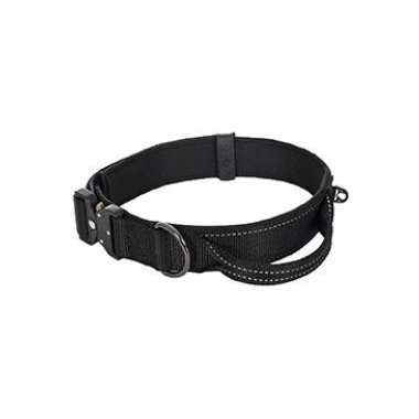 Obojek nylon Mission černý L (54-61cm/5cm)