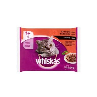 Whiskas kapsa Klasický výběr se zeleninou 4 x1 00 g