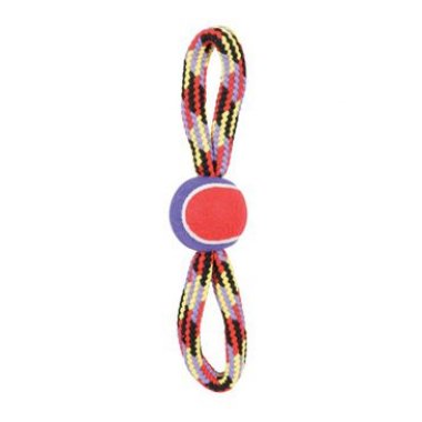 Zolux Hračka pes Tennis Ball Rope osmička 36 cm