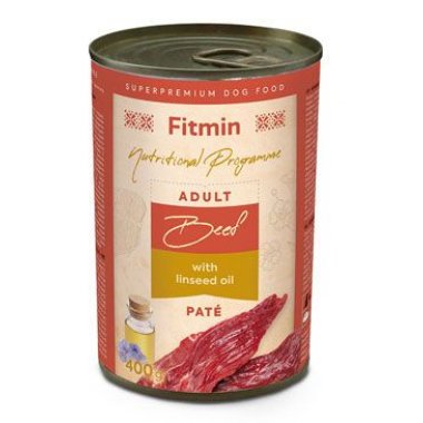 Fitmin dog Purity tin konz. Beef with lindseed oil 400 g