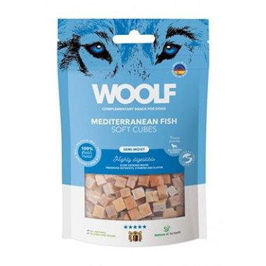 WOOLF pochoutka Soft Cubes Mediteranean Fish 100 g