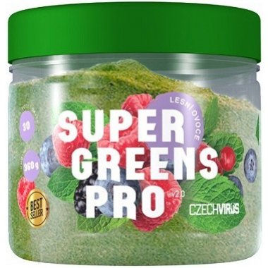 Czech Virus Super Greens Pro 360 g, lesní ovoce