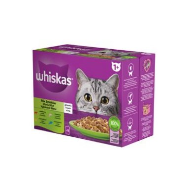 Whiskas kaps. Core Mix. výběr želé 12x85g