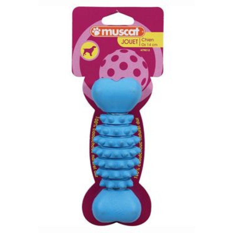 Zolux Hračka pes kost BONE tvrdá guma 12cm mix barev