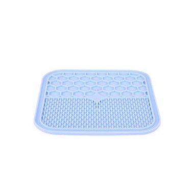 Lízací podložka pro psy SILICONE modrá M Zolux
